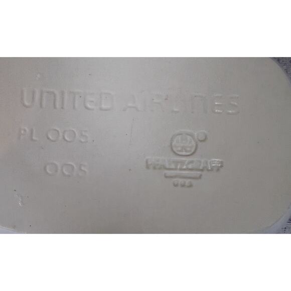Lot of 5 Vtg Pfaltzgraff United & Delta Airline Service Dishes 7×5 White Ceramic - Picture 3 of 10